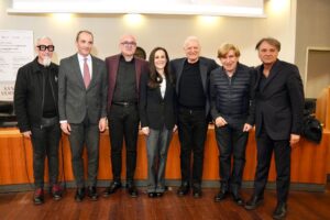 Da sinistra_ Francesco Armato (Coordinatore del Corso di Laurea in Design)_ Giuseppe Zimbalatti (rettore dell’ Università degli Studi Mediterranea di Reggio Calabria)_ Francesco Cicione (Presidente di