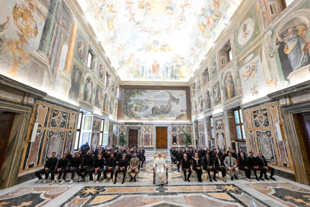 Il Napoli ricevuto da Papa Leone