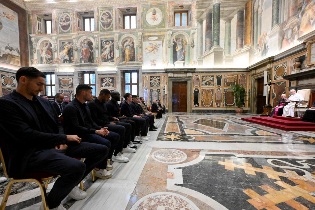 Il Napoli ricevuto da Papa Leone
