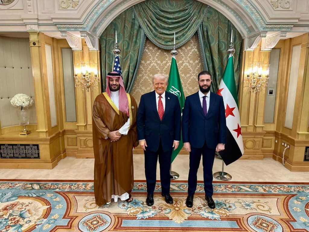 Incontro Trump Al Sharaa Arabia Saudita