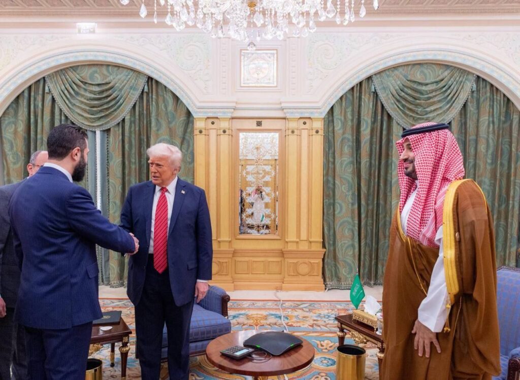 Incontro Trump Al Sharaa Arabia Saudita