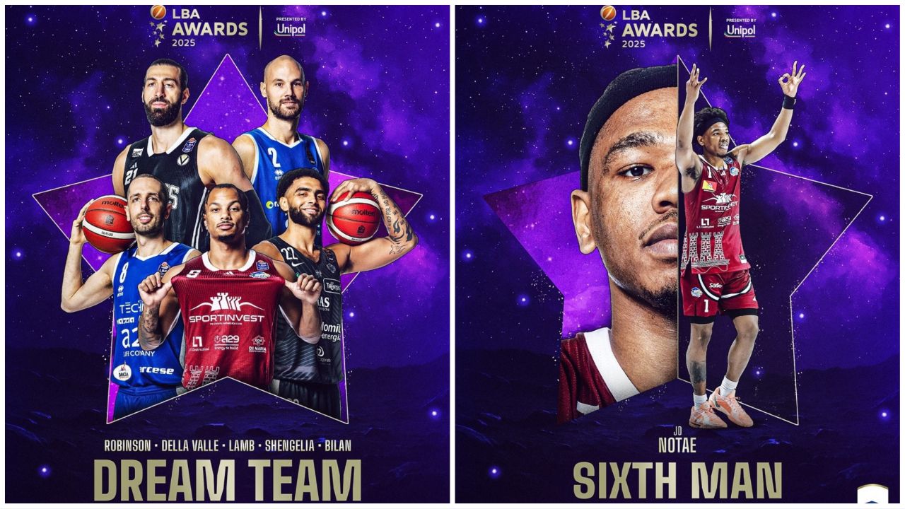 LBA Awards 2025 Trapani Robinson e Notae