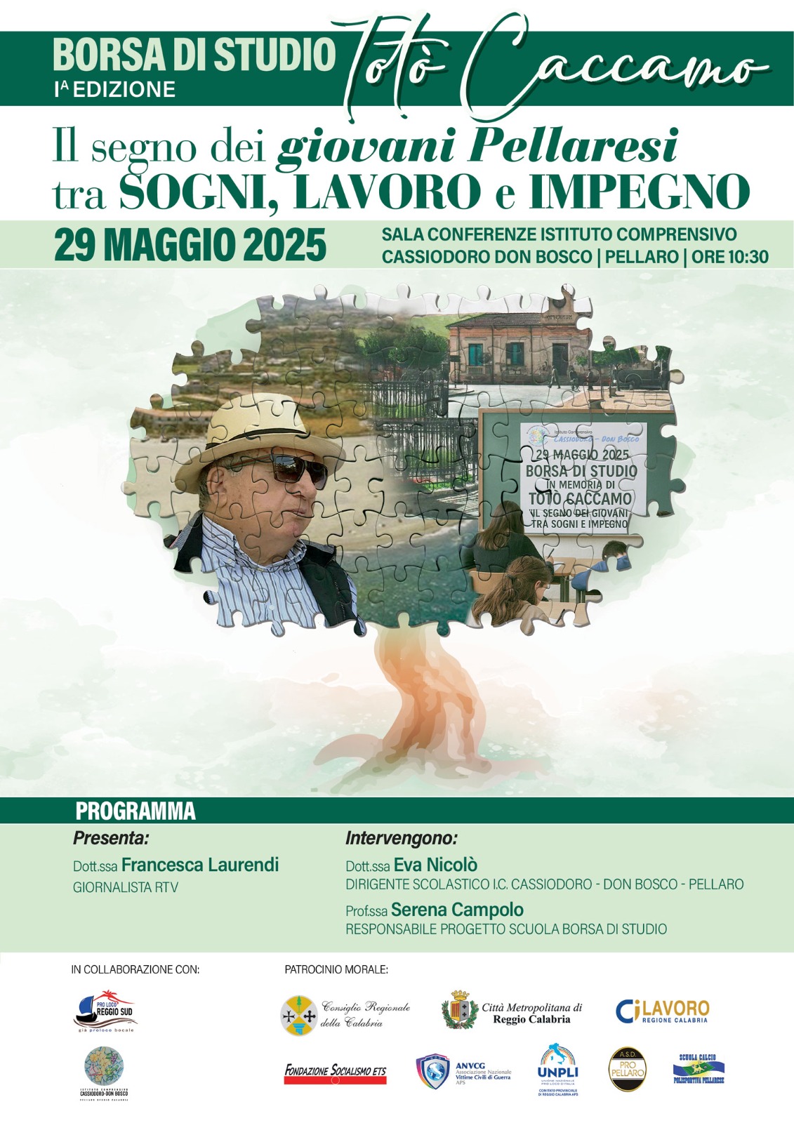 Locandina Borsa di studio Totò Caccamo