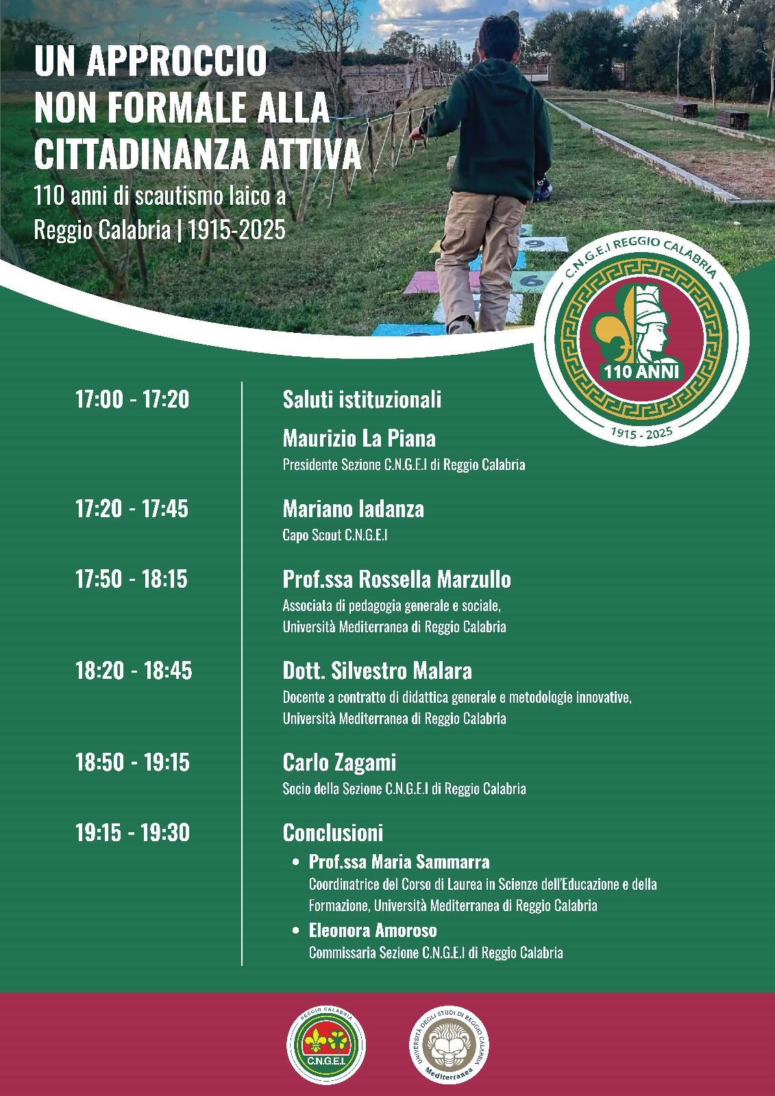 Locandina convegno studi del Cngei di Reggio C- venerdì 16 maggio 2025