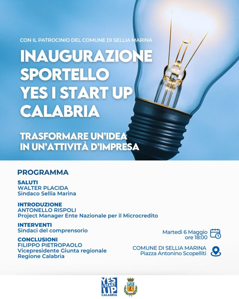 Locandina inaugurazione sportello YISUC
