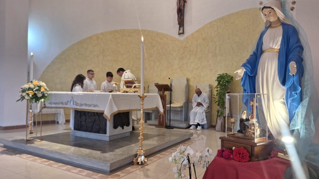 Messa Montebello e Masella reliquia Santa Rita