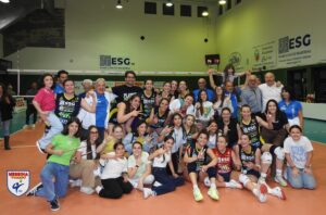 Messina Volley festeggia a fine gara