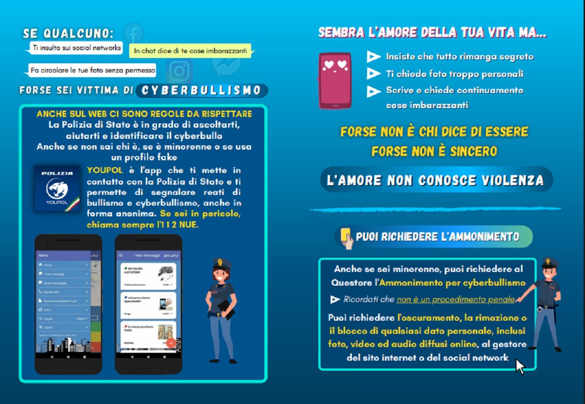 Volantino informativo Polizia Stato