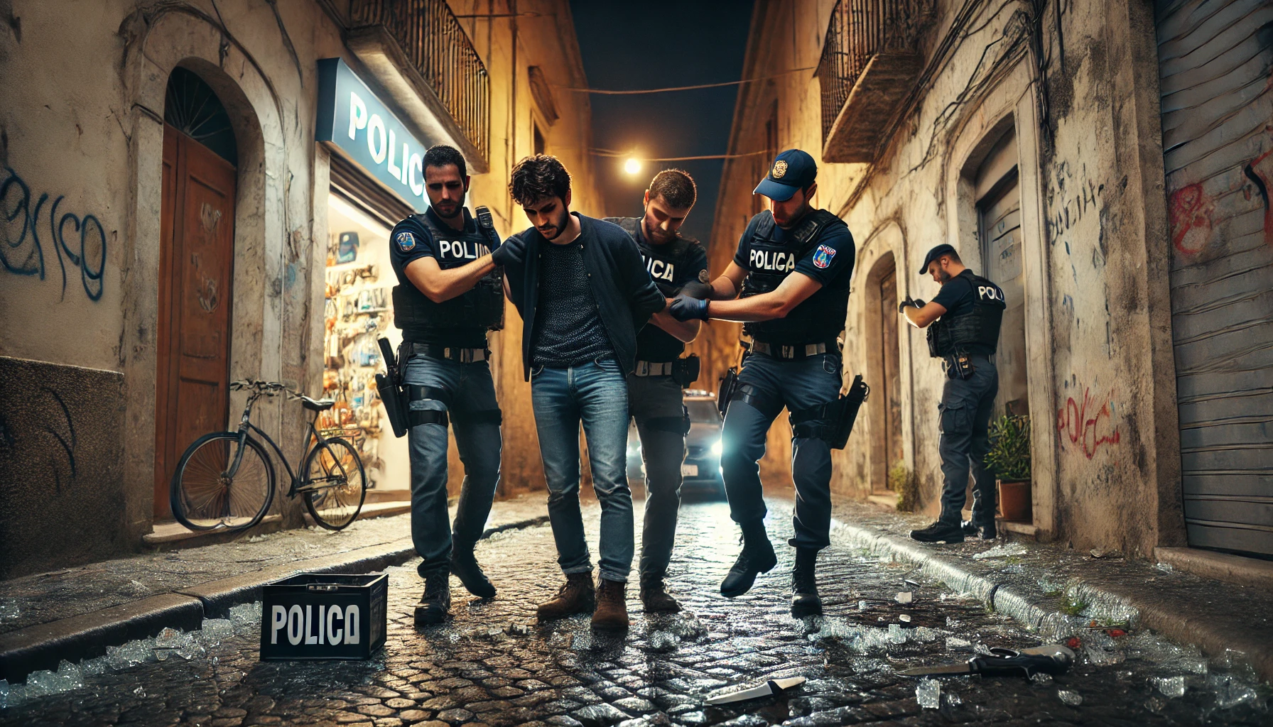 arresto uomo polizia
