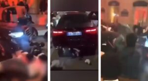 auto sulla folla e guerriglia a parigi