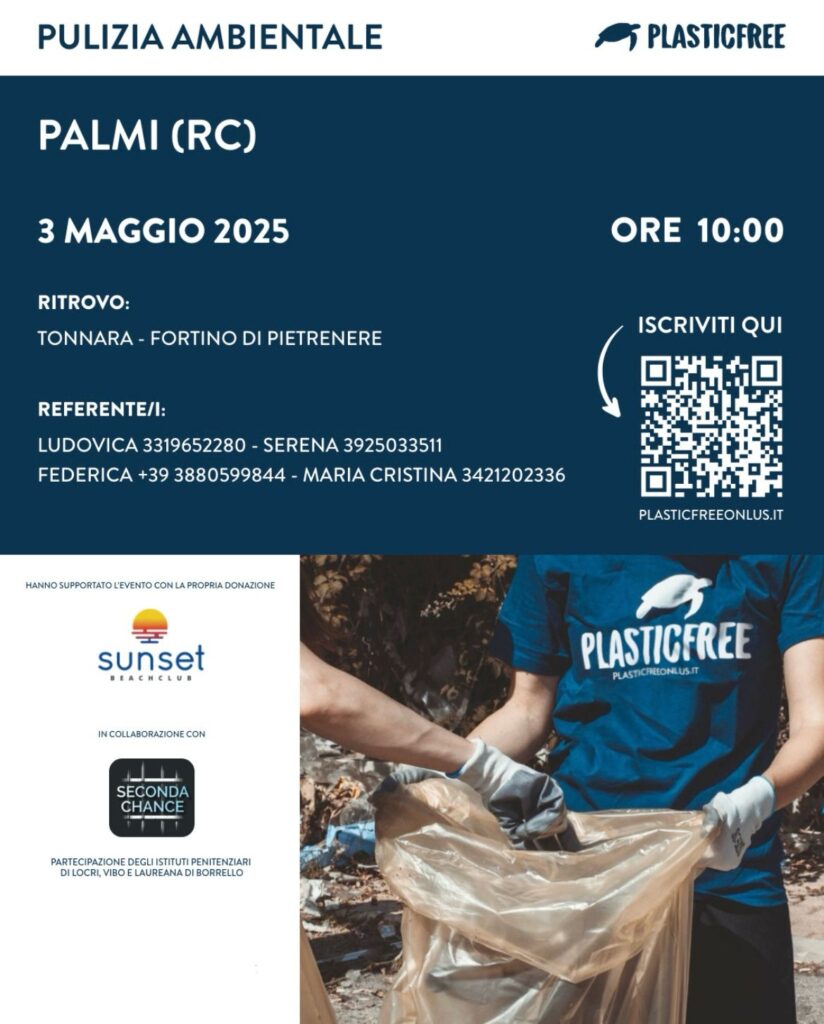 detenuti e volontari puliscono spiagge palmi
