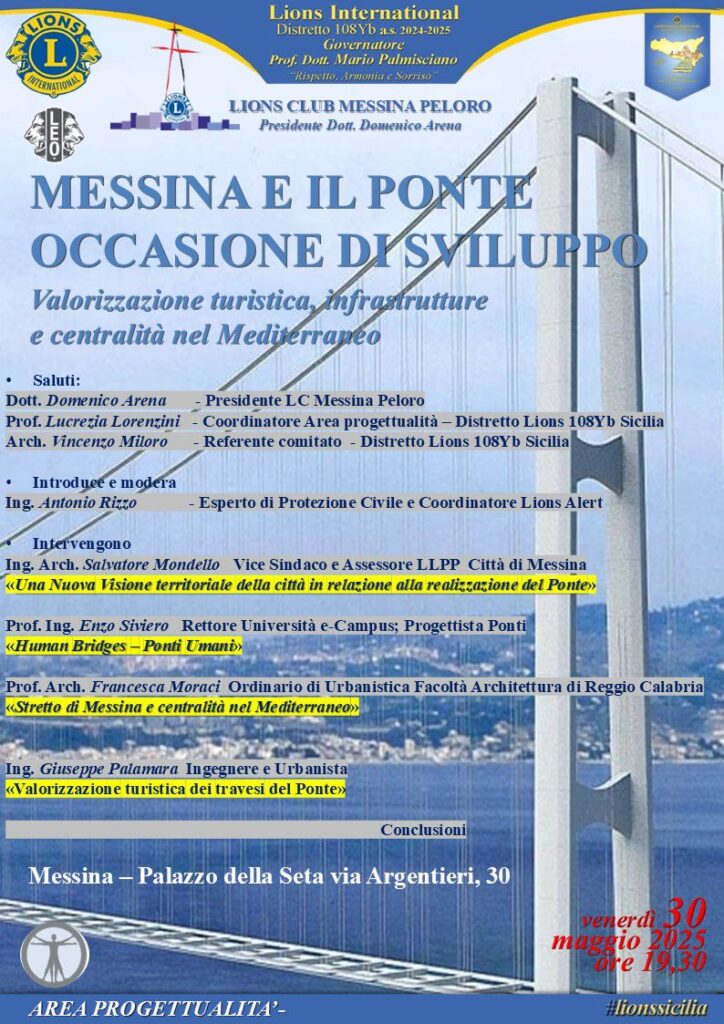 locandina evento ponte sullo stretto a messina