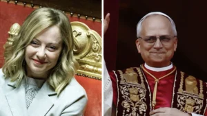 meloni e papa leone