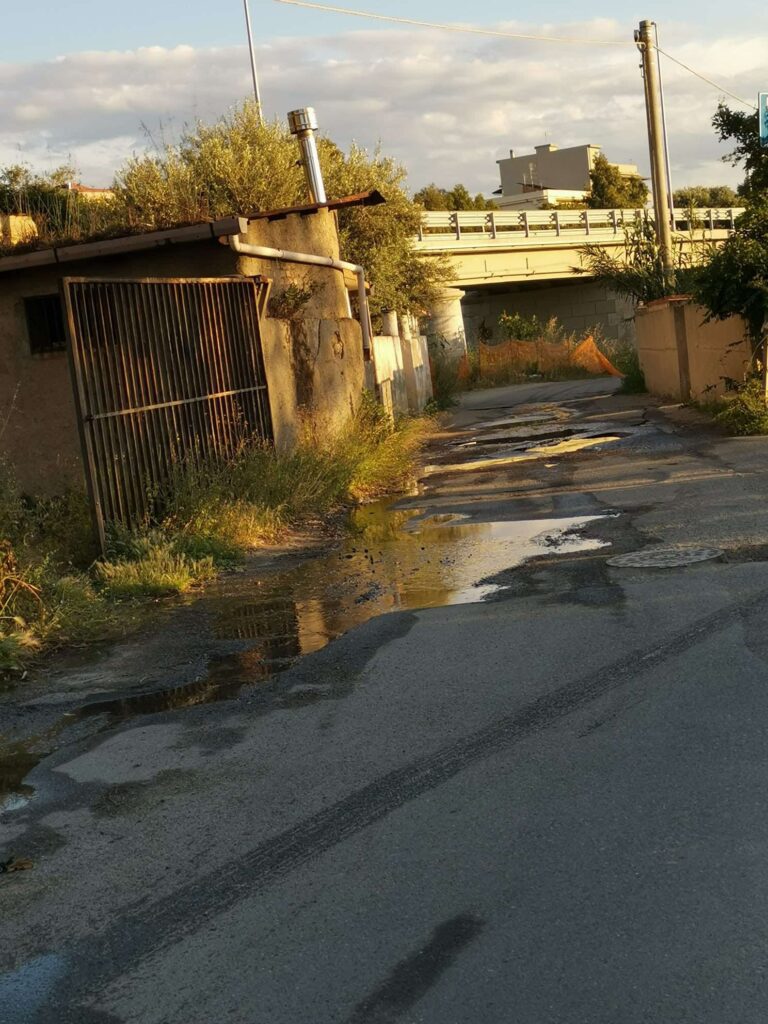 perdita idrica e voragini a pellaro