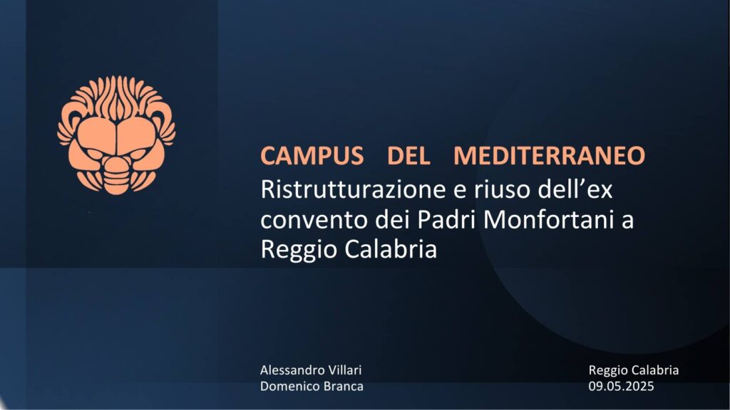 rendering campus universitario reggio calabria