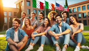studenti italiani e americani college
