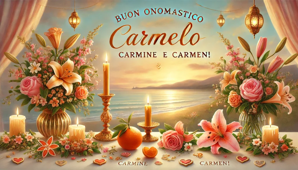 Buon onomastico Carmelo