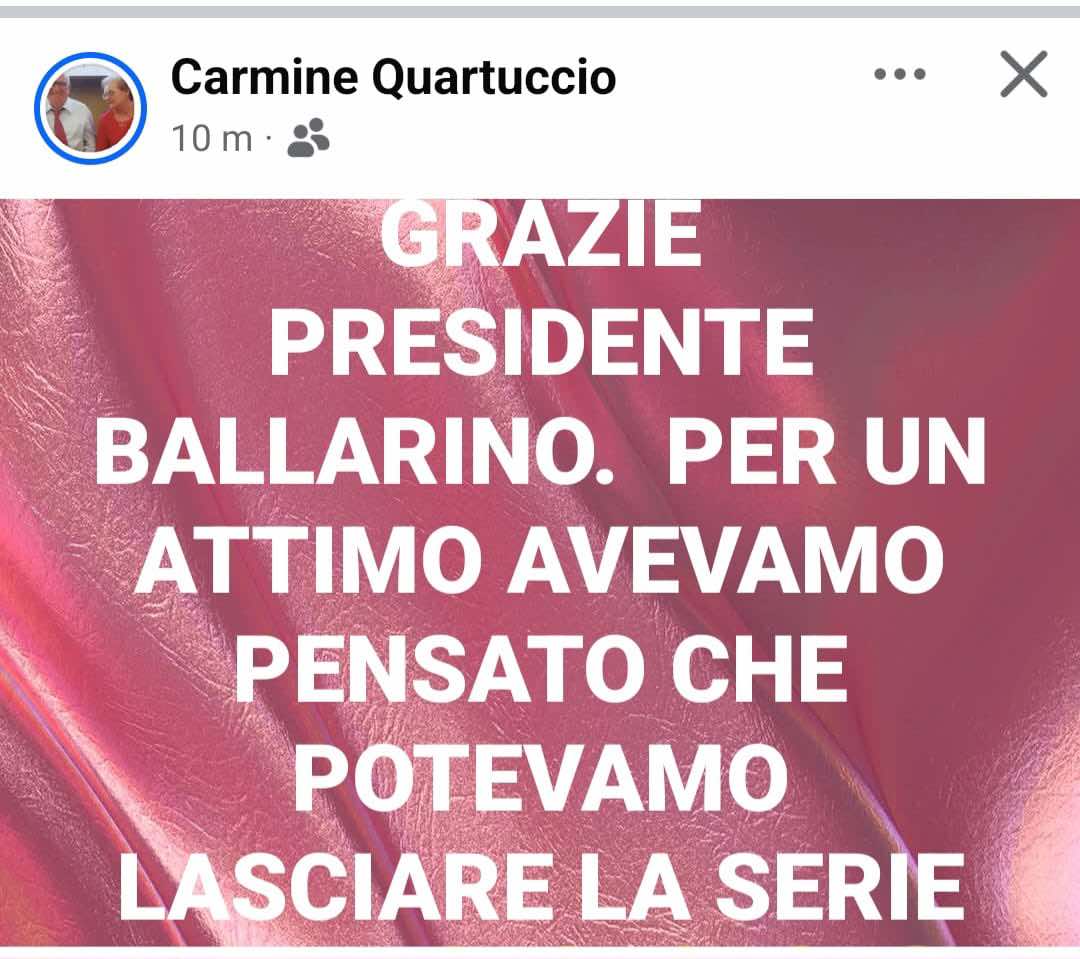 Carminello messaggio Ballarino