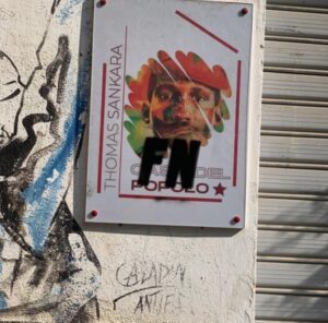 Casa del popolo Catanzaro imbrattata con simboli Forza nuova