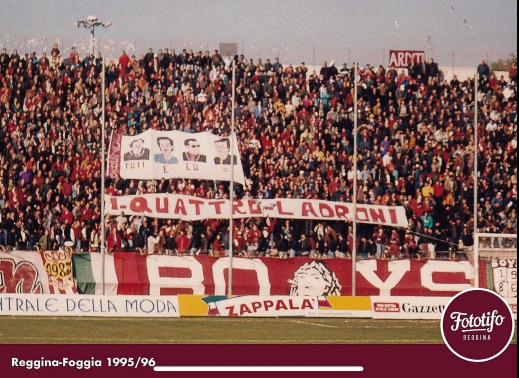 Contestazione tifosi della Reggina Lillo Foti