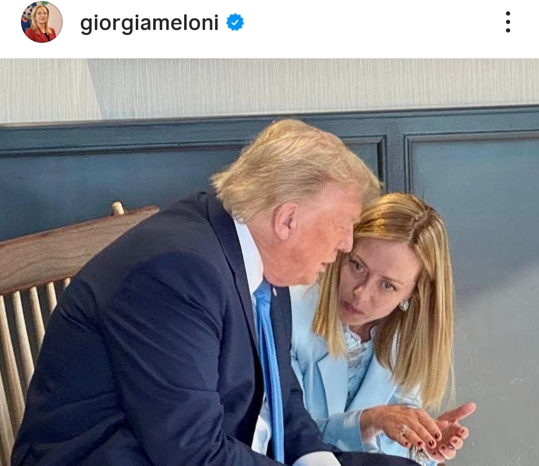 Donald Trump e Giorgia Meloni
