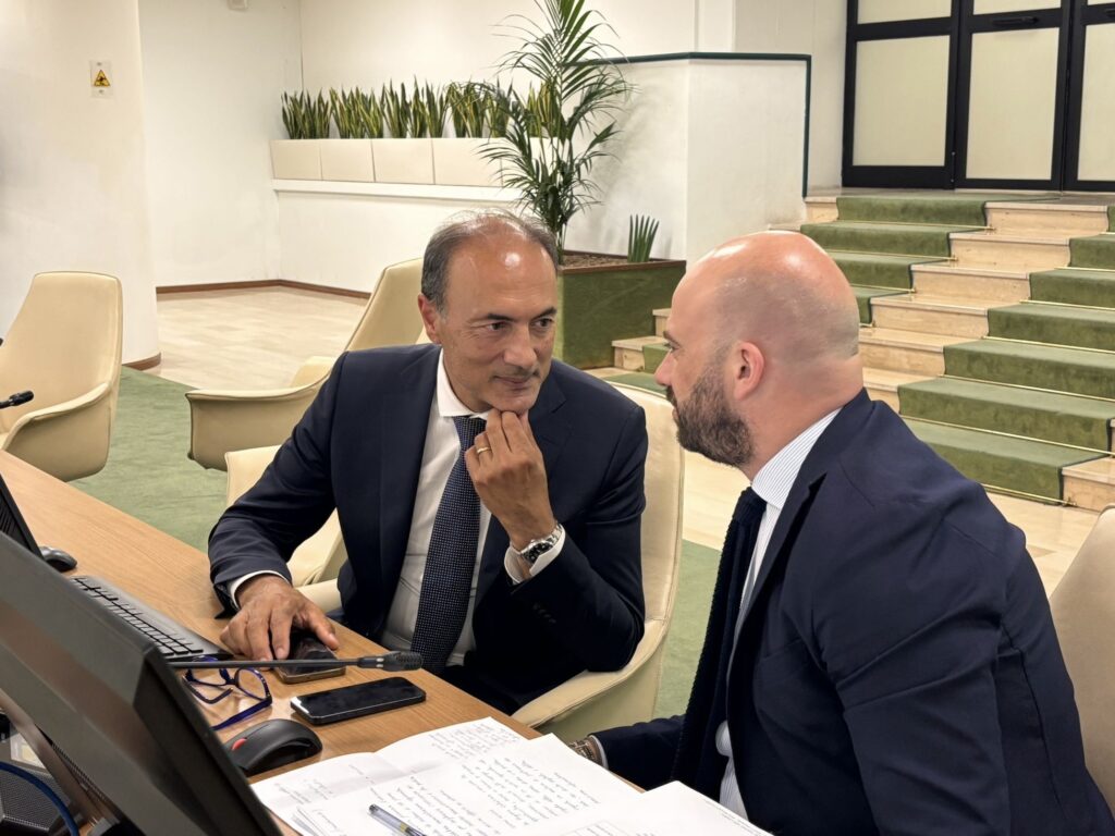 Giannetta durante la seduta della VI Commissione del Consiglio regionale della Calabria