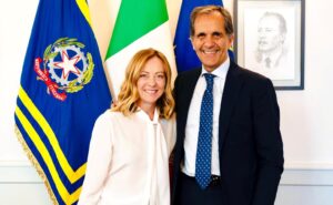 Giorgia Meloni ed Enrico Trantino
