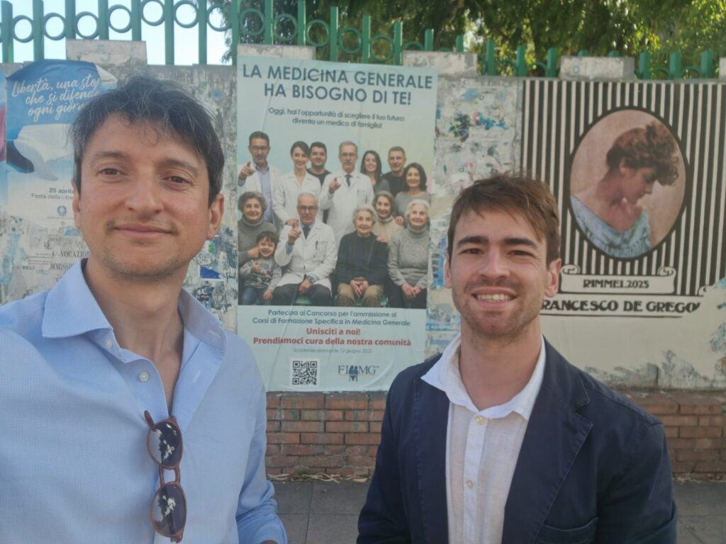 Giuseppe Zagami e Ruben Ganci col manifesto