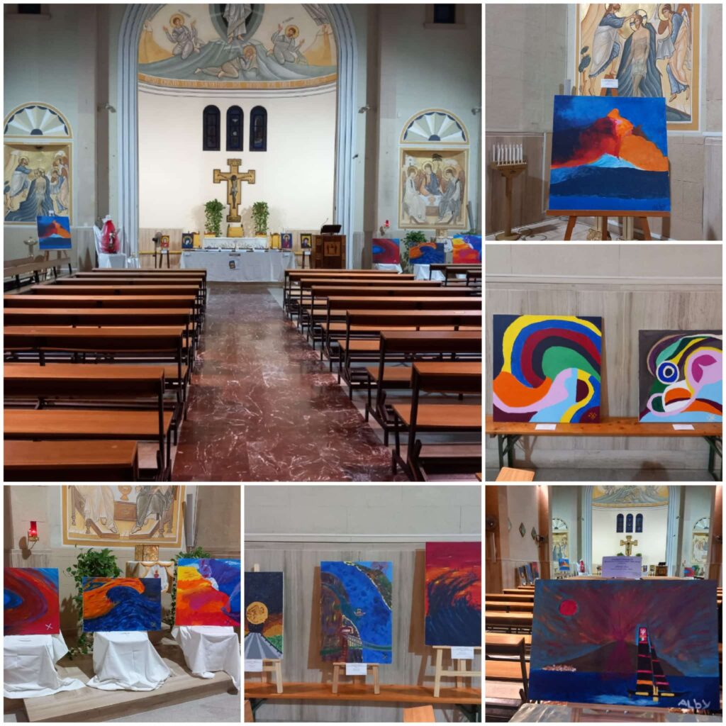 LA CHIESA CON I DIPINTI DI ALBERTA DITO