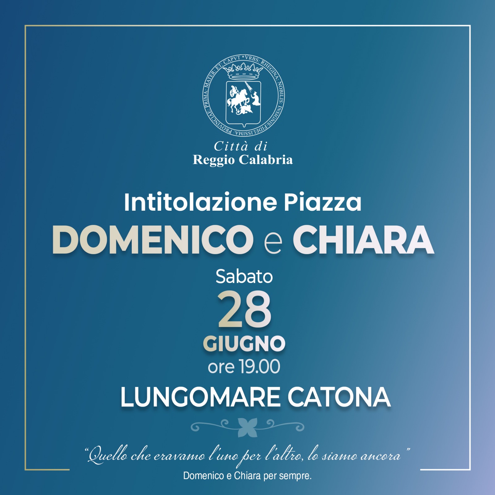 Locandina Piazza Domenico e Chiara