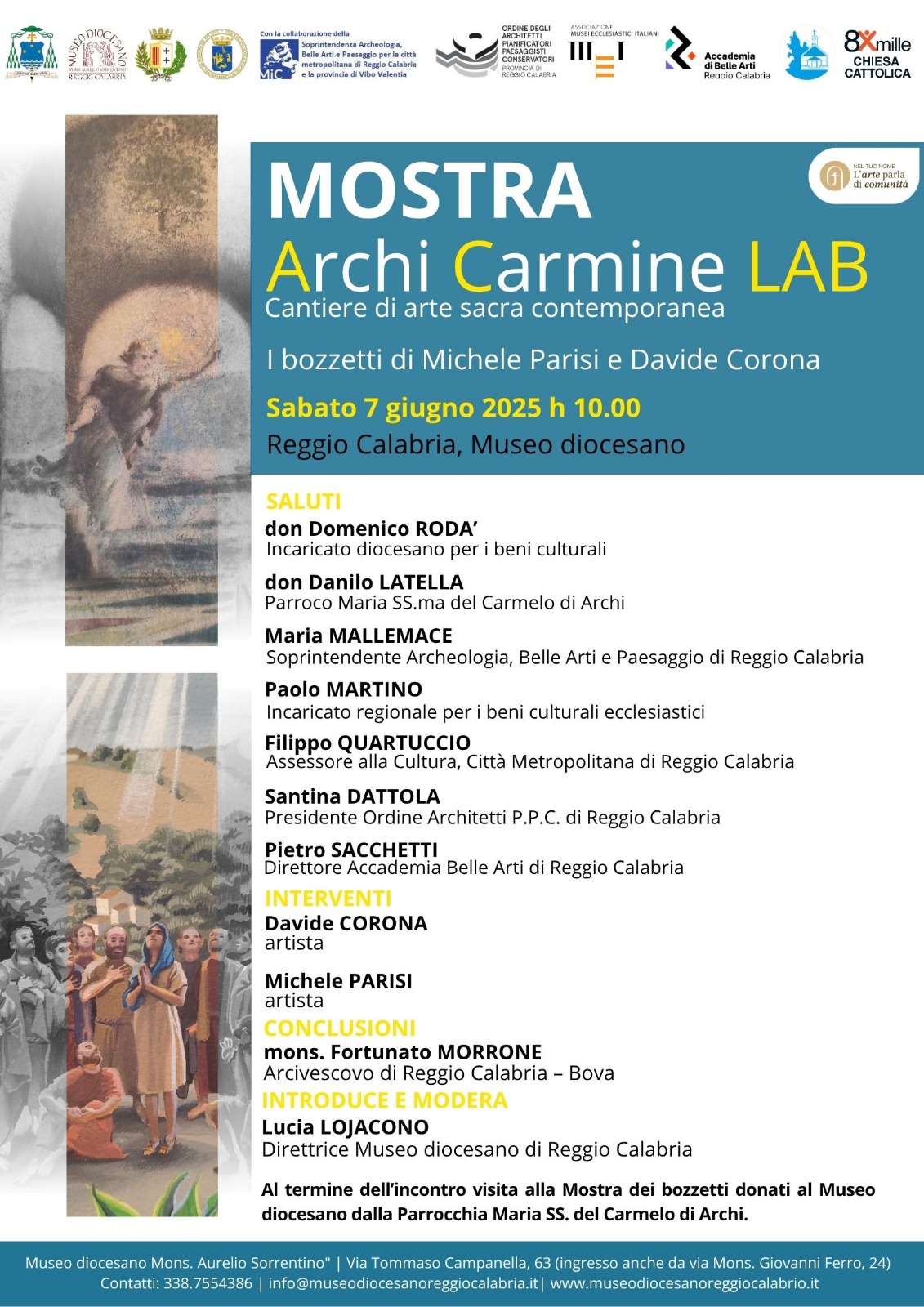 Locandina mostra Archi Carmine Lab