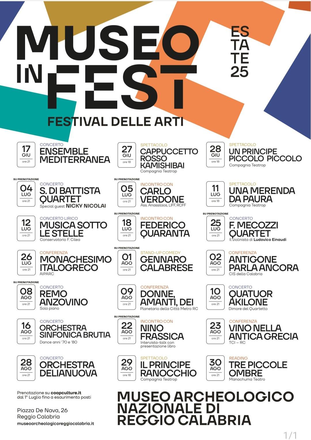 Museo in Fest - programma aggiornato