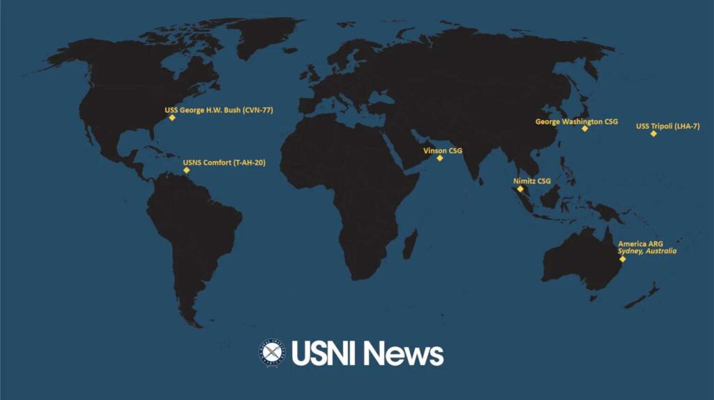 Portaerei Nimitz in Medio Oriente