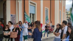 Protesta presso l'Irccs Neurolesi Piemonte
