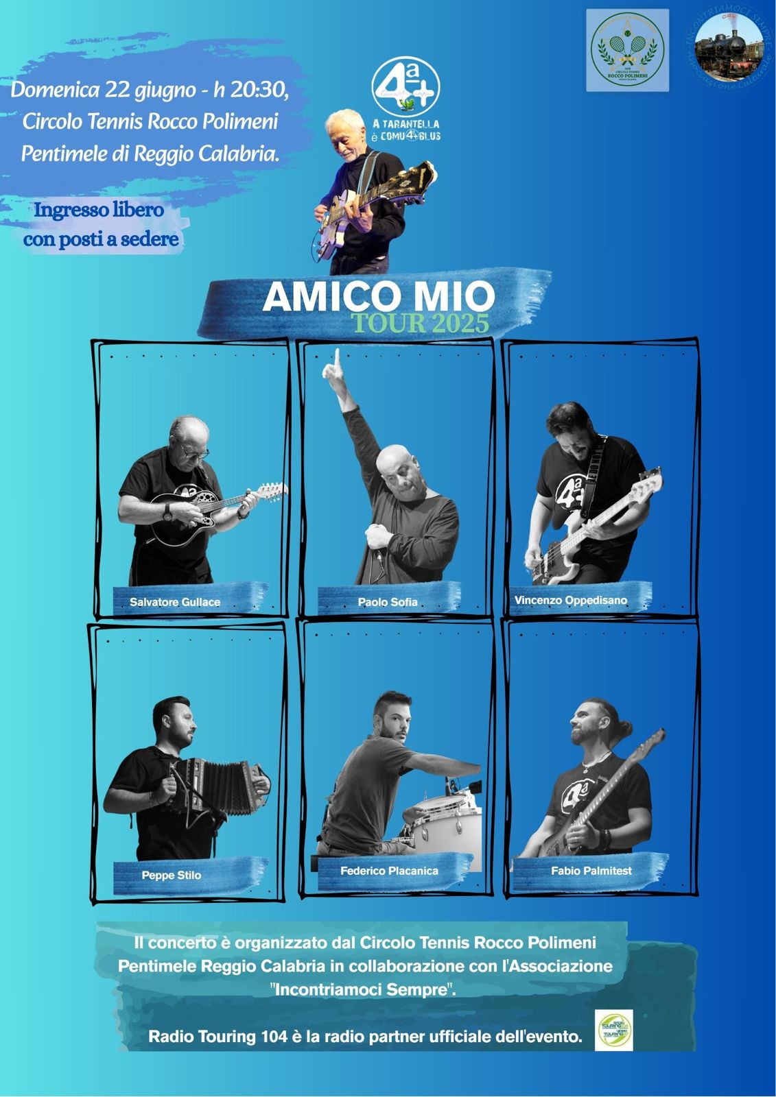 Quartaumentata Amico Mio Tour locandina