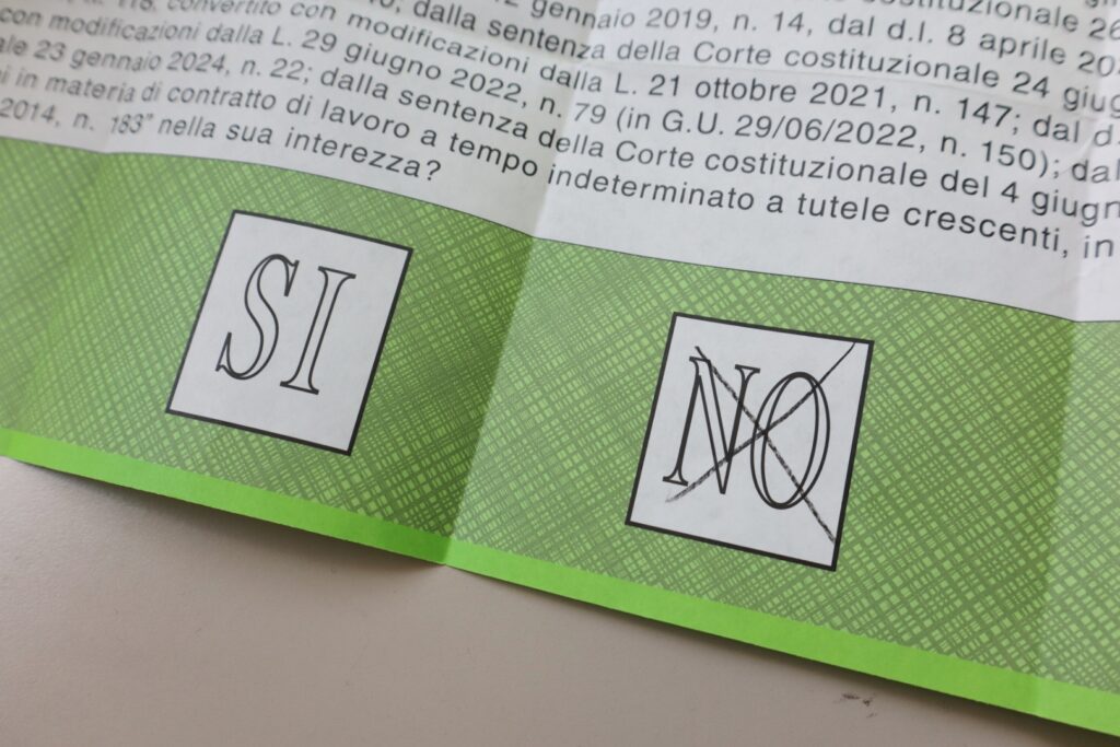 Referendum abrogativo Lavoro e Cittadinanza
