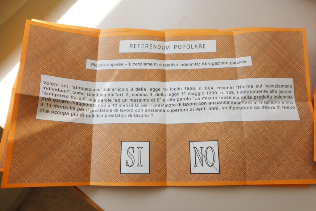 Referendum abrogativo Lavoro e Cittadinanza