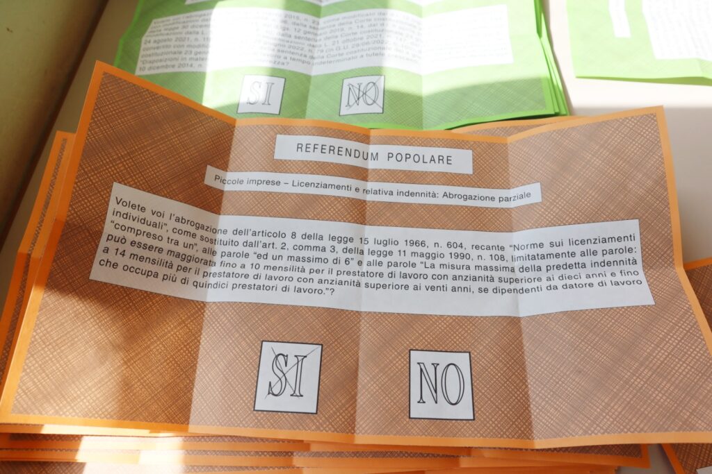 Referendum abrogativo Lavoro e Cittadinanza