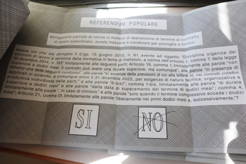 Referendum abrogativo Lavoro e Cittadinanza
