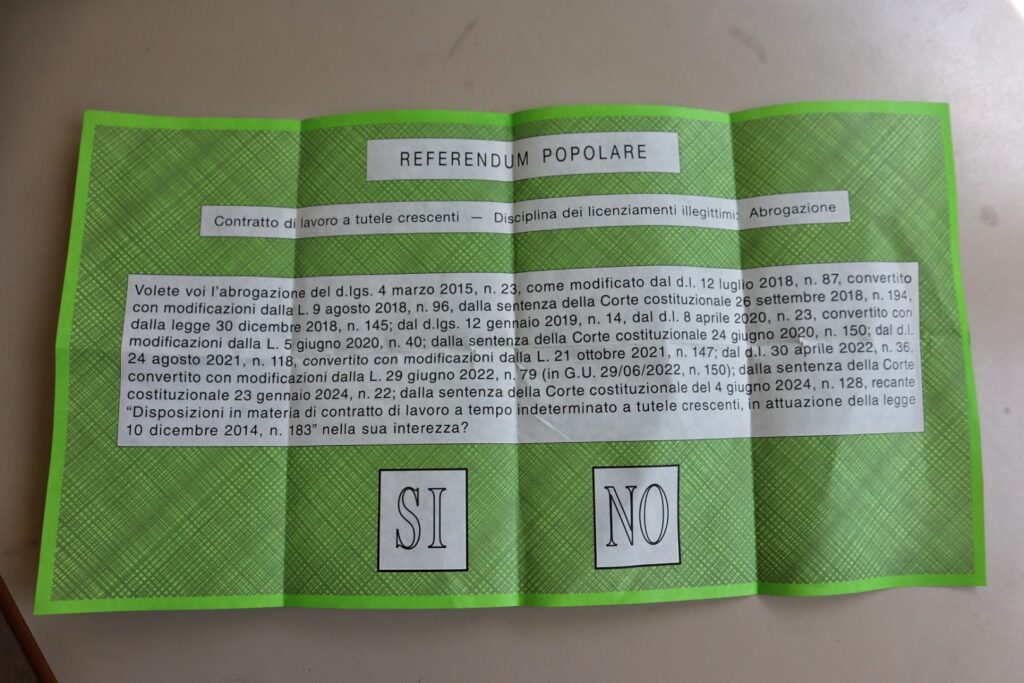 Referendum abrogativo Lavoro e Cittadinanza