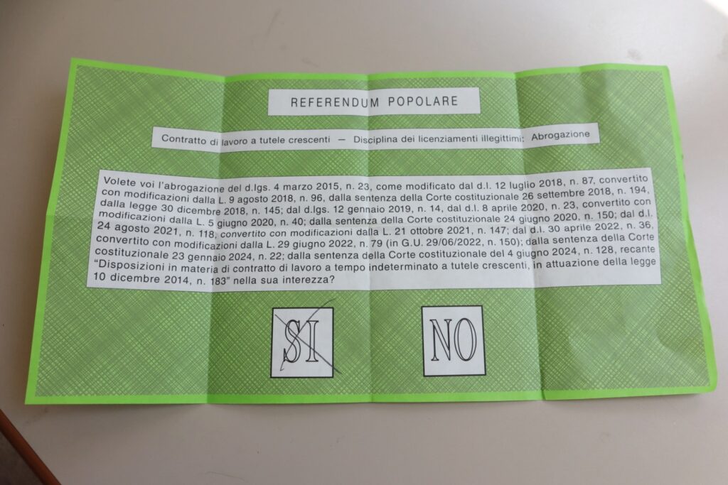 Referendum abrogativo Lavoro e Cittadinanza