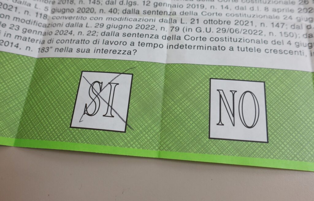Referendum abrogativo Lavoro e Cittadinanza
