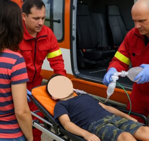 bimbo ambulanza