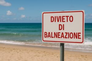 cartello divieto di balneazione