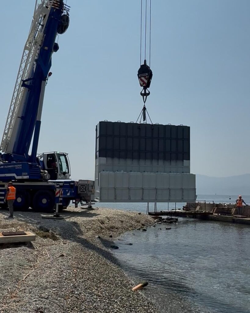 cassoni REWEC3 lasciano il laboratorio NOEL