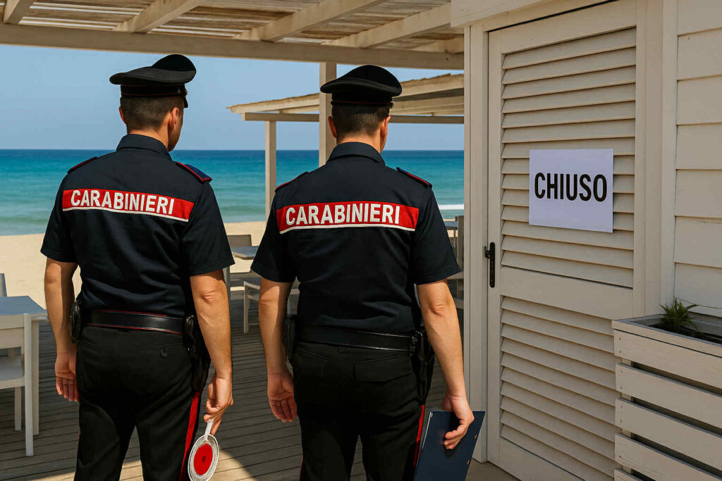 chiuso lido carabinieri