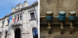 contatori dell'acqua e palazzo san giorgio