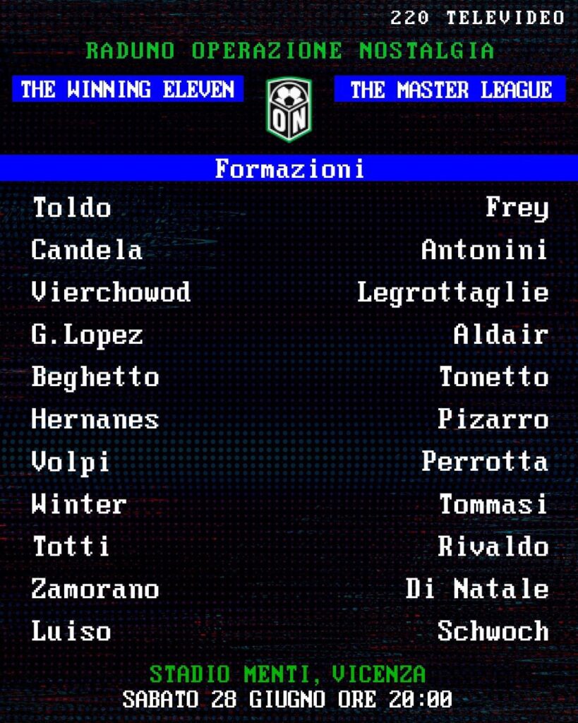 formazioni serie a operazione nostalgia