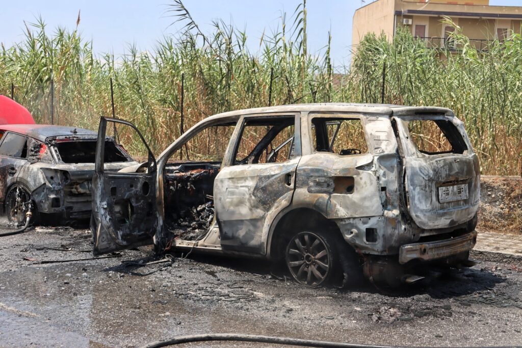 incendio auto pentimele