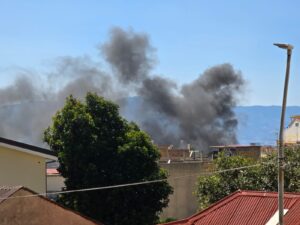 incendio rifiuti condera